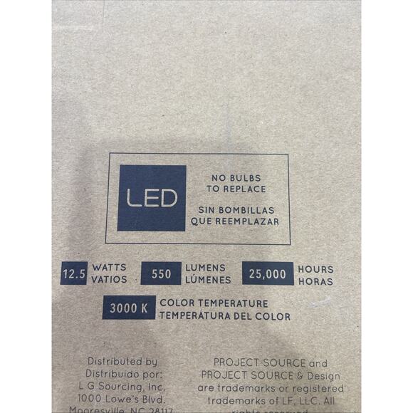 Project Source 14.37-in White 100W Max Outdoor Wall Lantern Frosted Glass Shade - Picture 8 of 10